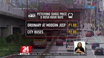 Taas pasahe tuwing rush hour, hiniling ng ilang transport group sa LTFRB | 24 Oras