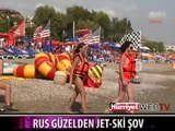 RUS TURİSTTEN JET SKİ ŞOV