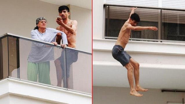 Özel harekat 5 saatte ikna etti! Annesini metal çubukla dövüp, balkondan atmaya kalktı