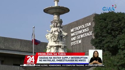 Télécharger la video: Ilang sineserbisyuhan ng Maynilad sa Metro Manila, Cavite at Bulacan, makakaranas ng water service interruption hanggang Oct. 25 | 24 Oras