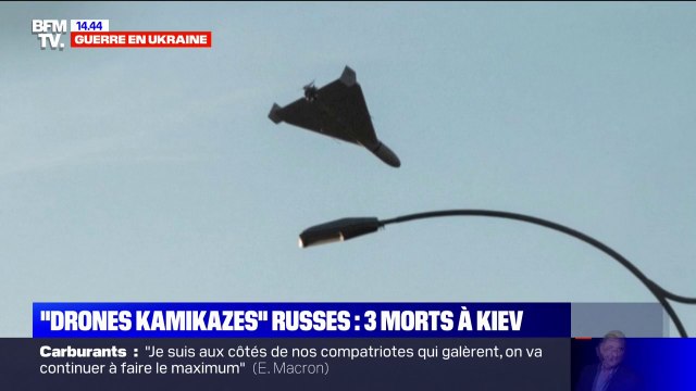 Guerre en Ukraine: trois morts après les attaques aux drones kamikazes à Kiev