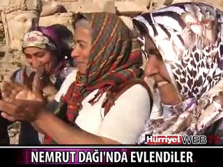 NEMRUT DAĞI'NDA EVLENDİLER