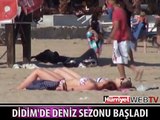 TURİSTLER GÜNEŞ VE DENİZİN TADINI ÇIKARDI