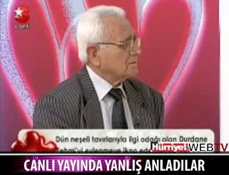 CANLI YAYINDA YANLIŞ ANLAŞILDI