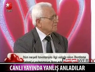 CANLI YAYINDA YANLIŞ ANLAŞILDI