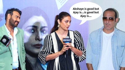 Tabu Reacts To Akshaye Khanna's Entry In Drishyam 2