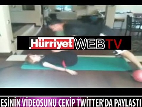 KARISININ VİDEOSUNU ÇEKİP TWİTTER'DA YAYINLADI