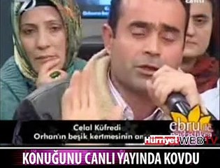 CANLI YAYINDA KONUĞUNU KOVDU