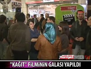 KAĞIT FİLMİNİN GALASI YAPILDI