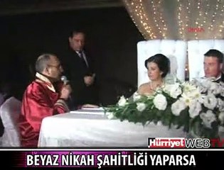 BEYAZ NİKAH TÖRENİNİ KARIŞTIRDI