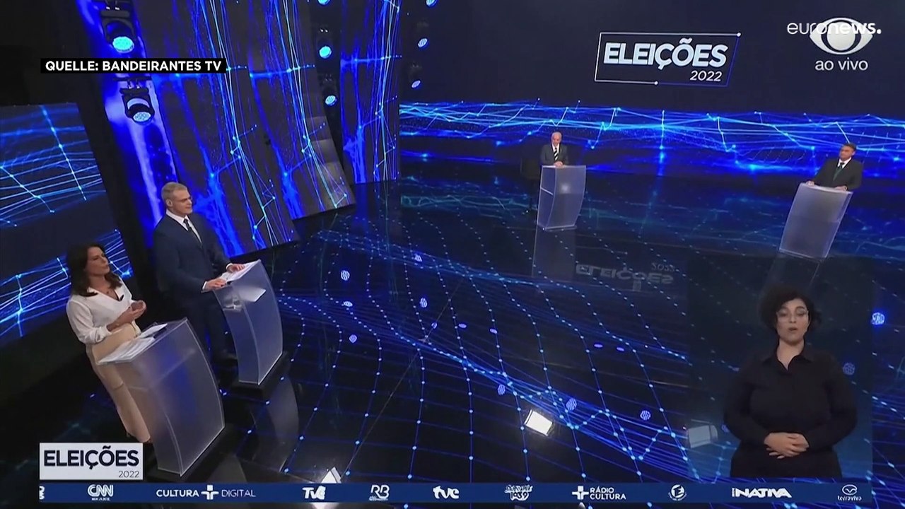 TV-Duell in Brasilien: Bolsonaro und Lula liefern sich harte Debatte
