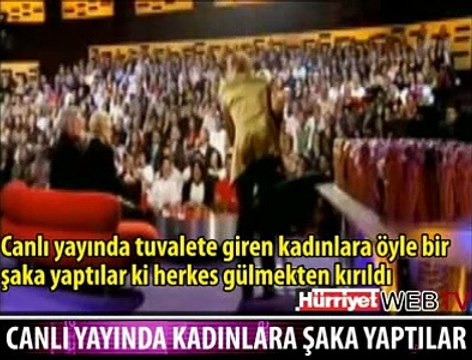 CANLI YAYINDA KADINLARA YAPTILAR