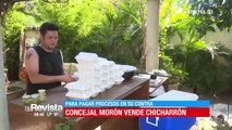 Concejal Morón vende chicharrones para costear abogados y UCS tilda de show mediático