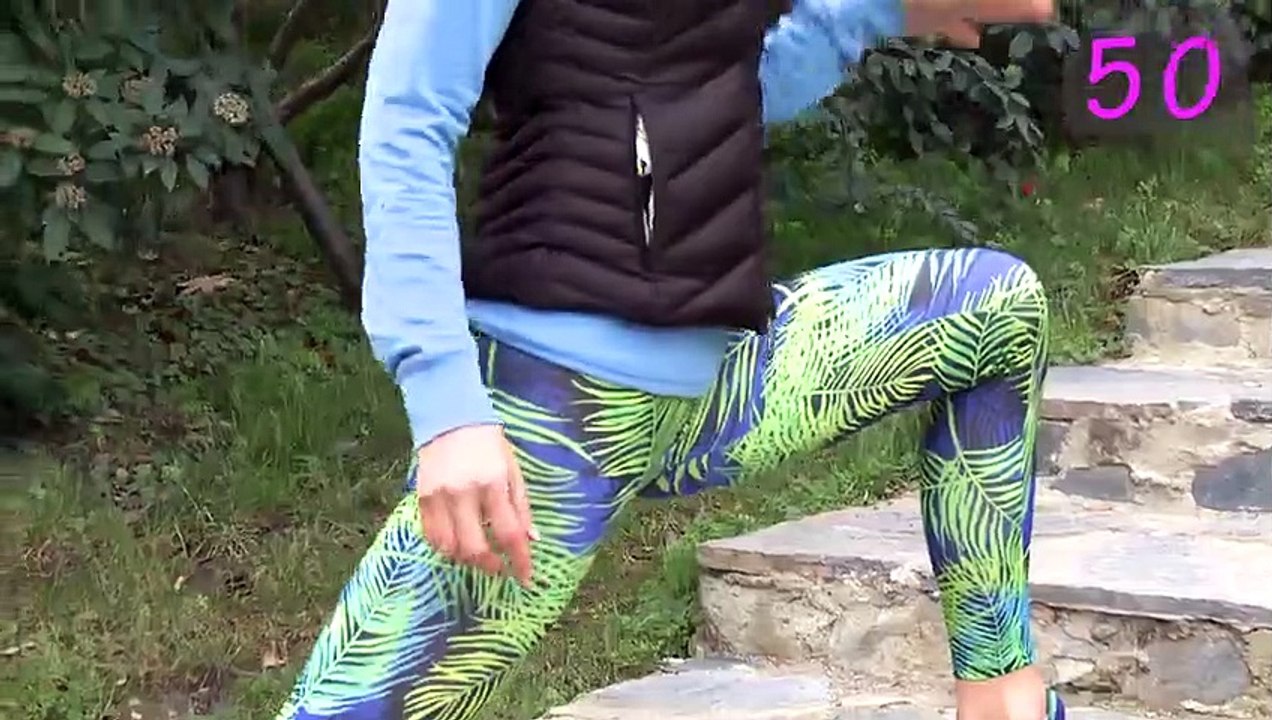 Yağları yakan merdiven antrenmanı - SquatGirl