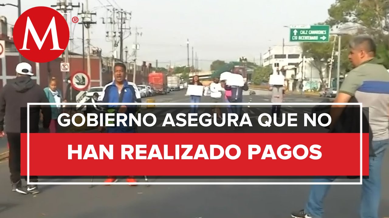 Familias desalojadas toman las calles del eje 2 norte, CdMx