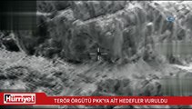 Kuzey Irak'taki PKK'ya ait 12 hedef imha edildi