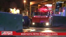 Beşiktaş’ta metro inşaat alanında iş kazası: 1 yaralı