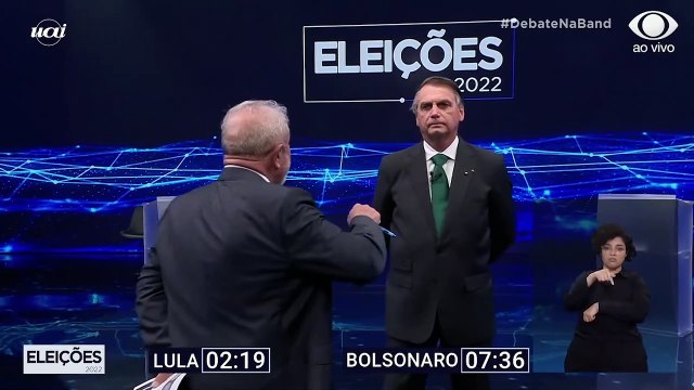 Veja a imagem que Lula mostrou para Bolsonaro no debate da Band