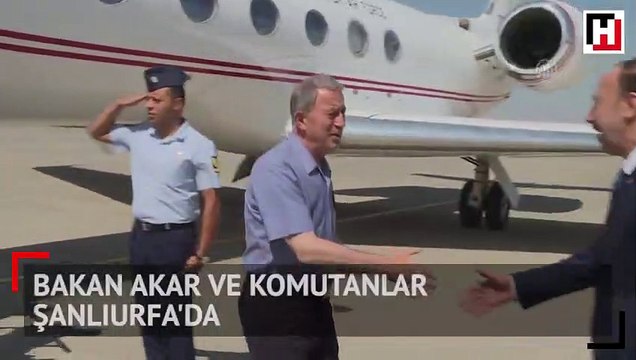 Bakan Akar ve komutanlar Şanlıurfa'da