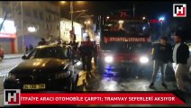 İstanbul'da tramvay seferlerini durduran kaza