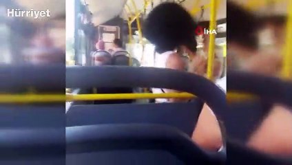 Otobüste maske tartışması kamerada