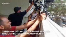 Campanha de Tarcísio de Freitas fica no meio de tiroteio em Paraisópolis (SP)