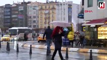 İstanbul'da sağanak yağmur ve şiddetli rüzgar