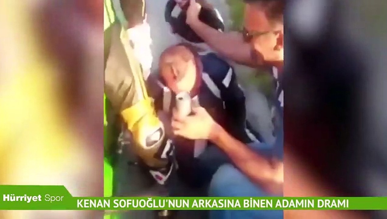 Kenan Sofuoğlu'nun arkasında tur atmak isteyen adamın sonu