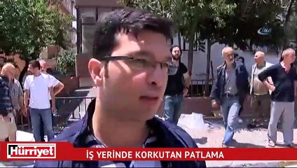 İstanbul'da iş yerinde korkutan patlama