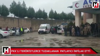 PKK'lı teröristlerce tuzaklanan el yapımı patlayıcının infilak etti