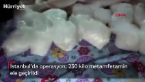 Son dakika haber... İstanbul'da operasyon  230 kilo metamfetamin ele geçirildi