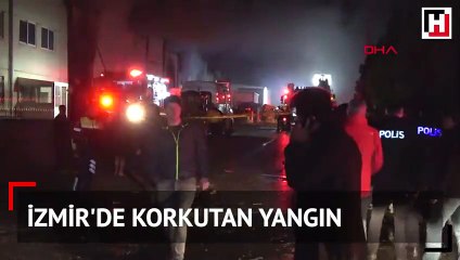 İzmir'de yangın... Bir anda alevler içinde kaldı