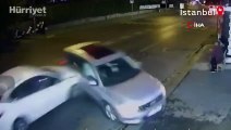 Ortaköy'de feci kaza! Ölümden saniyelerle kurtuldu