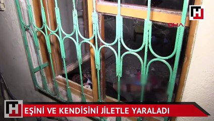 下载视频: Cep telefonu tartışması yüzünden eşi ve kendisinin boğazını jiletle kesti