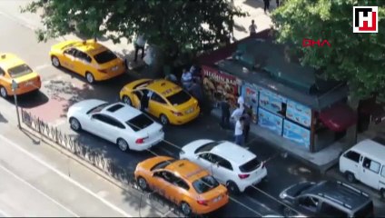 İstanbul'da taksicilere operasyon polis kamerasında