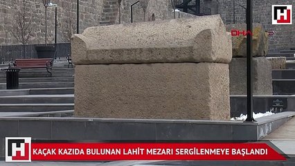 Kaçak kazıda bulunan lahit mezarı