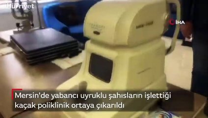 Kaçak polikliniğine polis baskını kamerada