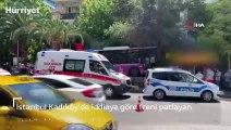 Son dakika haber... Kadıköy'de otobüs iş yerine daldı: Olay yeri ilk görüntüler