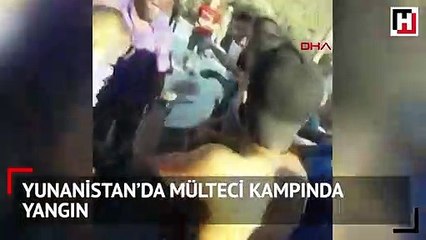 Yunanistan’da mülteci kampında yangın