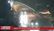 1 kişinin hayatını kaybettiği 3 kişinin yaralandığı kaza güvenlik kamerasında