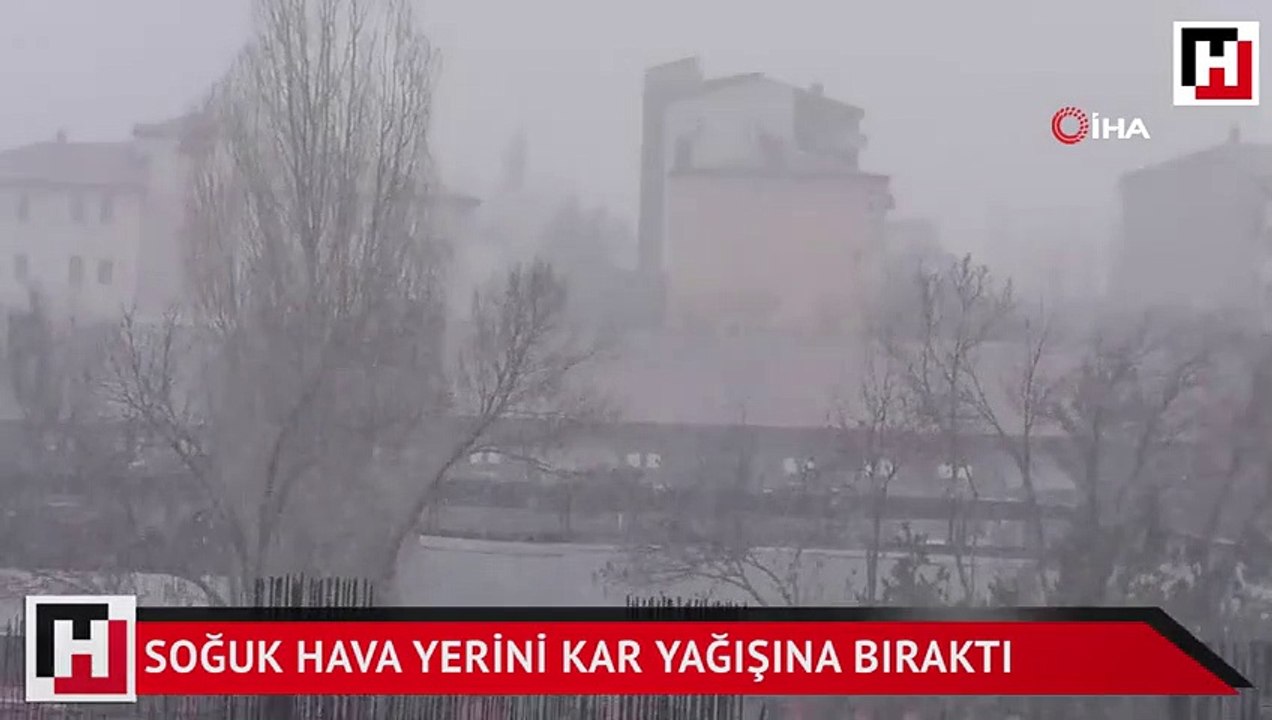 Soğuk hava yerini kar yağışına bıraktı