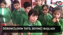 Öğrencilerin tatil sevinci başladı