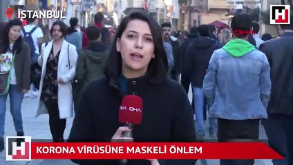 İstanbul'da korona virüsüne maskeli önlem
