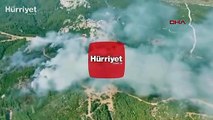 İzmir'de ağaçlandırma sahasında yangın
