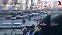 İzmir'in ortasında, pompalı tüfekli kavga
