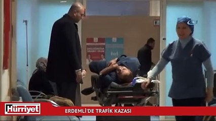 Mersin'de trafik kazası : 3 ağır yaralı