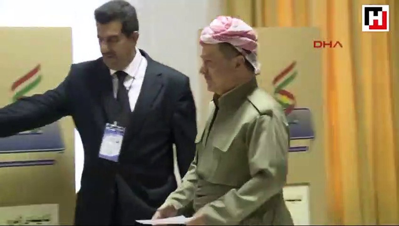 Barzani oy kullandı