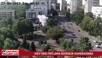 Kiev'deki patlama güvenlik kamerasında