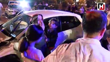 Yarış sırasında makas atarken kazaya neden oldular 7 yaralı