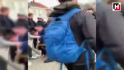 Belçika’da Türk öğrenciler ile polis arasında kavga